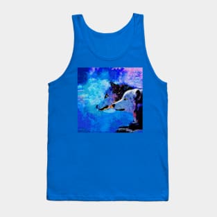 WOLF MOON CELESTIAL NIGHTS Tank Top